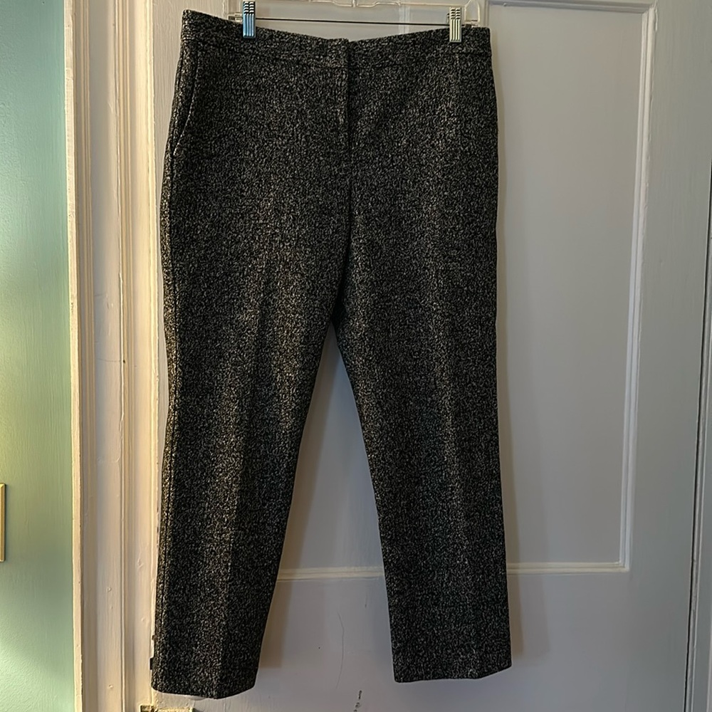 Ann Taylor size 10 black marled trousers